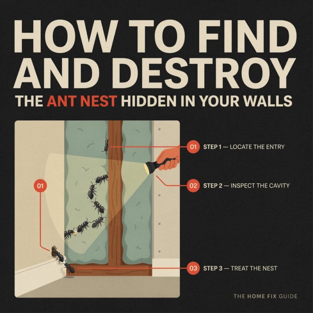 How to Find and Destroy an Ant Nest Hidden in Your Walls A Practical Guide for U.S. Homeowners